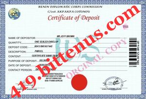 419Deposit Certificate 1